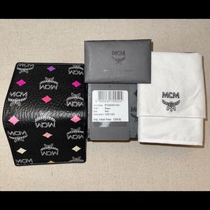 Authentic MCM Skyoptic Visetos Spectrum Diamond Bi-Fold Wallet. Price Firm